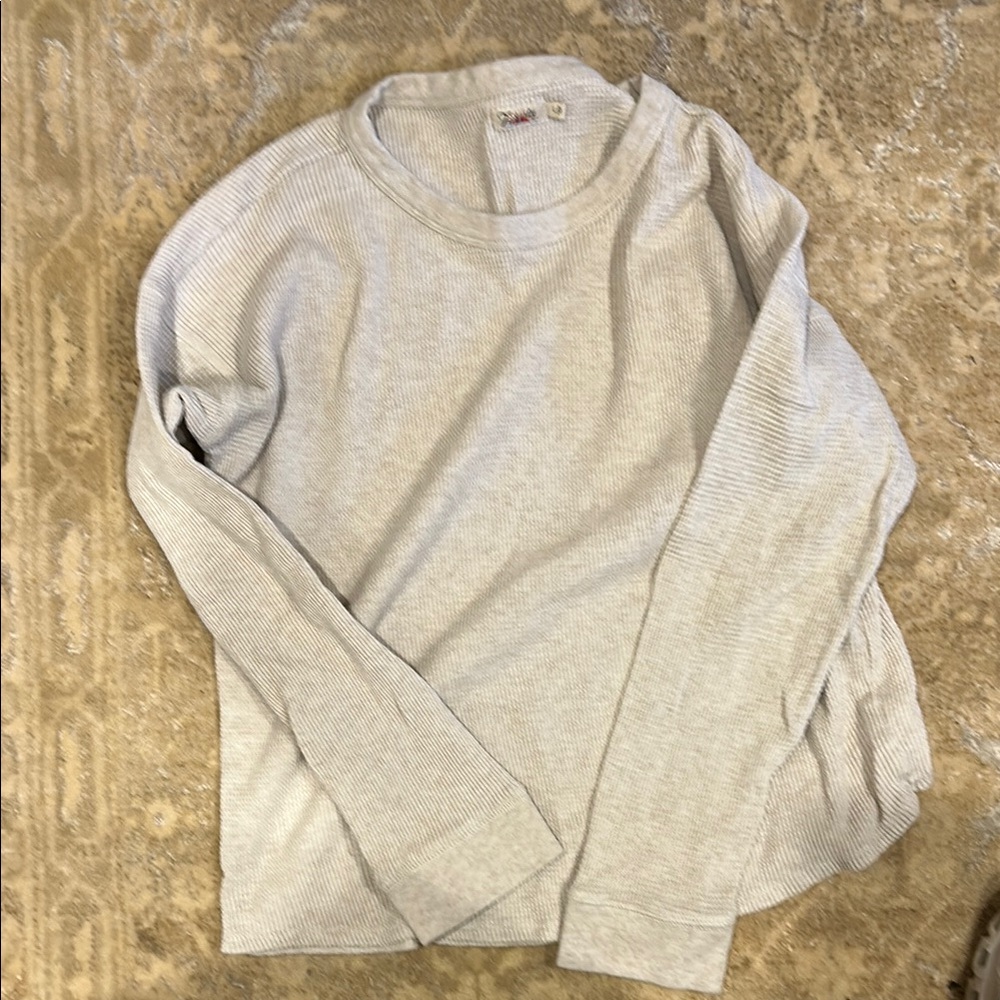 Light Gray Long Sleeve Top